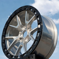 Nouvelle jante concave ZLCustom en alliage d'aluminium forgé pour voiture de course Drag, avec beadlock, 15*10 25mm, 17-22 pouces, pour Audi Tesla