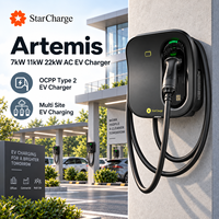 Chargeur de véhicules électriques AC StarCharge Artemis 7kW 11kW 22kW Type 2 OCPP pour stations de recharge commerciales multi-sites