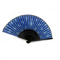Éventails pliants à main personnalisés Éventails pliables à fleurs en soie et bambou Paquet de cartes en papier Cadeaux de style japonais avec logo laser