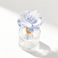 Diffuseur d'huiles essentielles Finru Home en céramique parfumée, fait main, en forme de fleur de porcelaine, pour aromathérapie et assainisseur d'air
