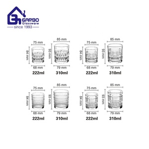 แก้ววิสกี้แบบเก่าขนาด11ออนซ์ถ้วยแชมเปญแก้วช็อตคริสตัลแก้วตัดทัมเบลอ - Product Image 2