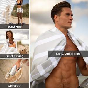 卸売 高級 夏用 マイクロファイバー ビーチタオル デジタルプリント 砂がつかない カスタムロゴ入り 厚手 バスルームとプール用 - Product Image 4