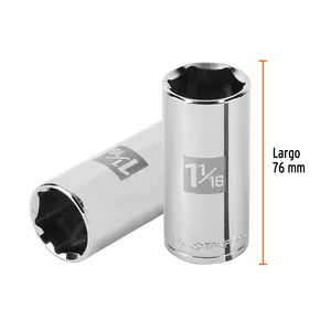 Douille longue BOX 6 de 1-1/16 po, 6 pans, entraînement 1/2 po, TRUPER - Product Image 2