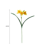 Fleur de bonsaï narcisse artificielle chinoise faite à la main à la recherche d'une utilisation murale pour la remise des diplômes de Noël Saint Valentin