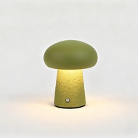 Lámpara de Noche LED Recargable con Forma de Hongo, 3 Colores, Regulación Continua, Lámpara de Mesa para Dormitorio, Estudio, Decoración del Hogar