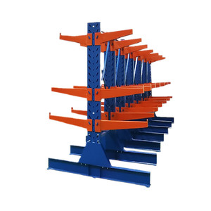 Scaffalature Industriali a Tubo Singolo/Doppio Lato, Scaffale in Acciaio per Magazzino, Ripiano Regolabile in Metallo per Stoccaggio Pesante, Scaffalatura a Sbalzo - Product Image 2