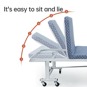 Складная кровать-софа Factory Blue, портативная, разноцветная, для дома, для гостиной, с колесиками, из губчатого материала - Product Image 5