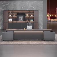 Combinaison de chaises de bureau de luxe légères et de grande classe Mobilier de gestionnaire moderne et simple Leadership supérieur Bureau du président et du patron