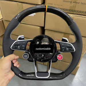 Volante Deportivo Personalizado de Fibra de Carbono para Audi <span class=keywords><strong>A3</strong></span> A4 A5 A6 A7 Q3 Q5 Q7 Q8 TT, Volante Deportivo de Fondo Plano para Reemplazo - Product Image 6