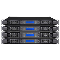 Penguat Daya Digital Kelas D 4 Kanal 1800W 1U Rak Mount untuk Audio Panggung, KTV, dan Audio Acara