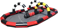 Piste de jeux de sport gonflable en gros d'usine de haute qualité pour vélo piste de course gonflable pour auto tamponneuse pour quad