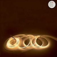 Bande lumineuse LED COB 12V 8mm 320 480 LED, CRI 90 élevé, flexible, lumières FCOB pour rétroéclairage TV, chambre, cuisine, décoration intérieure