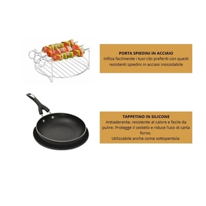 Juego de Accesorios para Freidora de Aire, 7 Piezas, Bandeja para Hornear con Asa, Papel Perforado, Tapete de Silicona, Juego de Utensilios de Cocina - Product Image 2