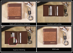Mens Genuine Leather Bi Fold <b>Wallet</b> <b>RFID</b> Secure Card Holder Two Section Money <b>Wallet</b> Stylish Everyday Carry - Product Image 3