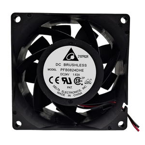 Delta PFB0824DHE 24V DC Rodamiento <span class=keywords><strong>de</strong></span> bolas Refrigeración <span class=keywords><strong>de</strong></span> flujo axial 1.63A 80*80*38mm 9000RPM 132.56CFM Ventilador <span class=keywords><strong>de</strong></span> refrigeración para coche - Product Image 1