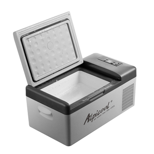 Réfrigérateur de voiture de grande capacité de <span class=keywords><strong>40l</strong></span> avec batterie, Mini boîte de refroidissement, poignée de réfrigérateur pour voyage, pêche, offre spéciale - Product Image 4
