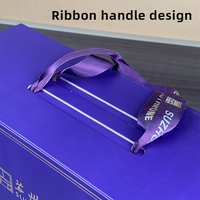 Boîte en papier rigide magnétique pliable personnalisée avec ruban pour bijoux, cosmétiques, vêtements, emballage cadeau, vente en gros, haute qualité
