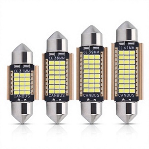 Lampe de toit LED Xtx pour voiture, décodage 2016, 27 SMD, double point, éclairage de plaque d'immatriculation, éclairage de coffre, 41 mm, 2W, 12V, blanc naturel - Product Image 4