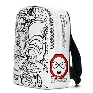 Cómics IW # Mochila Moderna Minimalista para PC, con Correa de Transporte Cómoda de Poliéster y Cierre de Cordón - Product Image 5