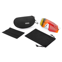 Lunettes de soleil sport semi-cerclées polarisées anti-UV anti-éblouissement anti-buée avec sangle réglable, lunettes de cyclisme tendance