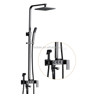 Ensemble de robinet de salle de bains antique Thermostat douche <span class=keywords><strong>thermostatique</strong></span> mitigeur complet avec ensemble de douche - Product Image 6