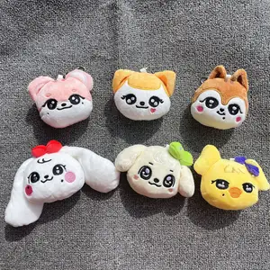 Skzoo sang trọng Keychain đi lạc trẻ em phim hoạt hình ive Thú nhồi bông plushies búp bê Kawaii nhân vật búp bê sang trọng Kpop cho trẻ em người lớn người hâm mộ