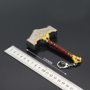 <span class=keywords><strong>God</strong></span> of <span class=keywords><strong>War</strong></span> <span class=keywords><strong>Ragnarok</strong></span>, martillo de Thor, arma Kratos, 13cm, 118g, llavero de aleación de Zinc de Metal completo, martillo pequeño - Product Image 3