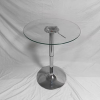 Table de salle à manger ronde de luxe de 4 chaises ensemble de verre Table de salle à manger en verre