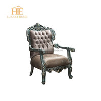 Fauteuil de détente de luxe, style italien, mobilier moderne pour salon, hôtel, villa, en bois, avec rangement, housse amovible