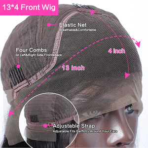 Vente en gros <span class=keywords><strong>13</strong></span>*4 Brésilien Transparent HD Lace Frontal Perruque Vendeurs Cru Vierge Cuticule Cheveux Alignés Lace Front Perruques Cheveux Humains - Product Image 5