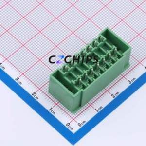 DB2EVHBM-3.5-2*7P-GN Plug-in Terminal Block Through hole,P=3.5mm Board-to-Board / Socket - Closed Screw Fixing 2x7P 3.5mm - Product Image 2