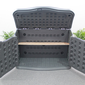 Hmtpc Outdoor Plastic Storage Box Large Waterproof Rectangle <b>Bin</b> For Home Garden Use - Product Image 3