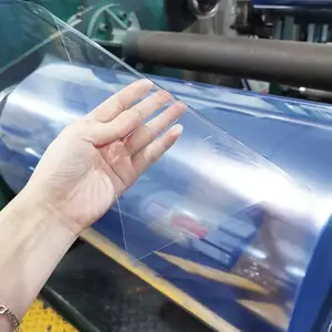 Película de pvc de fábrica china, transparente, de plástico, rígida