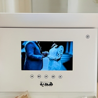 Boîte cadeau blanche, emballage en papier interactif, fermeture magnétique, logo personnalisé, boîte promotionnelle pour mariage