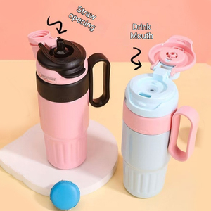 2026 <b>Large</b> Insulated Tumbler Cup 316 Stainless Steel Straw Water Bottle Hot Cold Retention Female Car Outdoor Drink Tumbler - Product Image 3