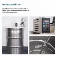 Moteur AC 1,5 kW 380 V Mélangeur électrique avec tige de mélange en SUS304 pour fûts à ouverture étroite de 200 L Distribution de matières premières chimiques
