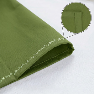 Serviettes <span class=keywords><strong>de</strong></span> <span class=keywords><strong>table</strong></span> brodées vertes, design élégant avec lèvres roses, serviettes en <span class=keywords><strong>tissu</strong></span> avec bordure à motifs, <span class=keywords><strong>tissu</strong></span> doux et lavable. - Product Image 2