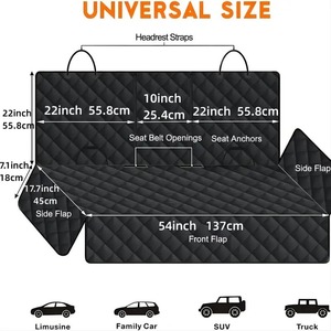 Tapis de protection pour animaux de compagnie pour voiture, imperméables, pour l'arrière, anti-salissures, pour le transport transfrontalier - Product Image 3