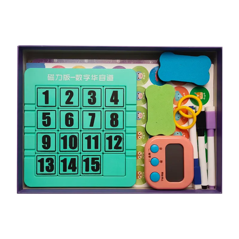 Hot Selling Popular Educational Toy Klotski IQ Training Game Science Intelligence Number Sudoku Puzzle Toys for Promotion Gift