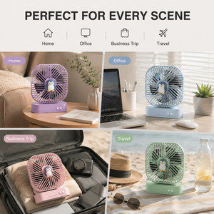 พัดลม OEM ODM ปรับแต่งได้ พกพาสะดวก ใช้ในบ้าน/สำนักงาน ปรับความเร็วลมได้ - Product Image 3