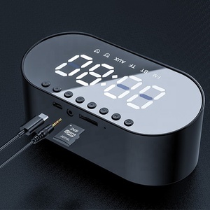Réveil numérique à LED avec alarme, bluetooth, haut-parleur, radio FM, carte TF, réveil <span class=keywords><strong>de</strong></span> la table, lumière LED, horloge cadeau multifonctionnel - Product Image 6