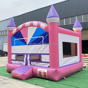Château gonflable commercial en PVC rose pour filles, château de princesse avec nœud, château de saut pour <span class=keywords><strong>location</strong></span> de fête - Product Image 6