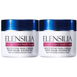 Crème Réparatrice à l'Escargot Elensilia 1,76 oz (Lot de 2) avec Peptides, Traitement Rafraîchissant pour la Peau Imprimé par Transfert Thermique - Product Image 1