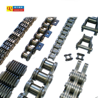 Cadena de Rodillos de Hierro QJ de Alta Calidad 08B, Dientes Puntiagudos, Certificación ISO9001:2000, Paso Personalizado, 2-130kn de Tensión, Cadenas de Transmisión