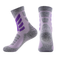 Chaussettes de ski Bioserica Era Winter, chaussettes épaisses à fond en tissu éponge, antidérapantes, résistantes à l'usure, amortissantes, en laine, chaudes