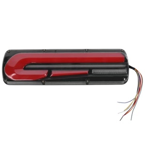 Piezas de Sistema de Iluminación para Camiones de Alta Calidad, Luz Trasera LED Roja Universal para Camión de 46 cm y 33 cm, Compatible con 12 V y 24 V - Product Image 5