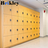 Armoire de rangement pour salle de sport Brikley, casiers en bois HPL avec serrure à clé, étanche, ignifuge, écologique, casier à colis, armoire à bagages