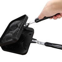 Nouveau design de gaufrier commercial d'extérieur en aluminium, moule à gaz en aluminium, machine à gâteau Taiyaki en forme de poisson