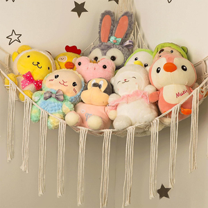 U907 Boho Dễ Thương Tay Dệt Kim Lớn Thú Nhồi Bông Lưới Võng Góc Búp Bê Sang Trọng Lưu Trữ Cho Nhà Trẻ Phòng Ngủ Trang Trí Nội Thất - Product Image 3