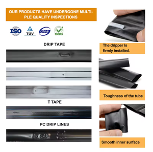 Ruban goutte-à-goutte plat de haute qualité pour l'irrigation agricole des jardins et des fermes, avec émetteur plat intégré de 16 mm - Product Image 4